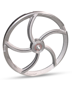 Corner wheel cast iron w/ball bearing+axle f/idler corn.GRP